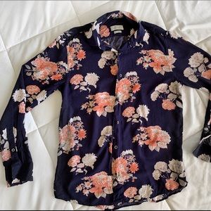 Zara man floral design thin shirt